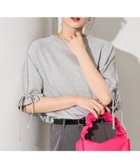 【フリークスストア/FREAK'S STORE】の袖 ベロア リボン ライン 半袖 ラグラン Tシャツ【限定展開】 25SS 人気、トレンドファッション・服の通販 founy(ファニー) ファッション Fashion レディースファッション WOMEN トップス・カットソー Tops/Tshirt シャツ/ブラウス Shirts/Blouses ロング / Tシャツ T-Shirts ベロア Velour 2025年 2025 2025春夏・S/S Ss,Spring/Summer,2025 スポーティ Sporty スリーブ Sleeve ベロア Velor ボトム Bottom リボン Ribbon 半袖 Short Sleeve 夏 Summer 春 Spring S/S・春夏 Ss・Spring/Summer thumbnail グレー|ID: prp329100004418601 ipo3291000000031957022