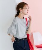 【フリークスストア/FREAK'S STORE】の袖 ベロア リボン ライン 半袖 ラグラン Tシャツ【限定展開】 25SS グレー|ID: prp329100004418601 ipo3291000000032621305