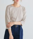 【ピエロ/Pierrot】の七部袖シンプルTシャツ 人気、トレンドファッション・服の通販 founy(ファニー) ファッション Fashion レディースファッション WOMEN トップス・カットソー Tops/Tshirt シャツ/ブラウス Shirts/Blouses ロング / Tシャツ T-Shirts コンパクト Compact シンプル Simple thumbnail グレージュ|ID: prp329100004418605 ipo3291000000030848886