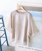 【フリークスストア/FREAK'S STORE】のオーガンジー×カットソー 重ね ラグラン 半袖 Tシャツ【限定展開】 25SS ベージュ|ID:prp329100004418641