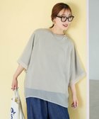 【フリークスストア/FREAK'S STORE】のオーガンジー×カットソー 重ね ラグラン 半袖 Tシャツ【限定展開】 25SS ベージュ|ID:prp329100004418641