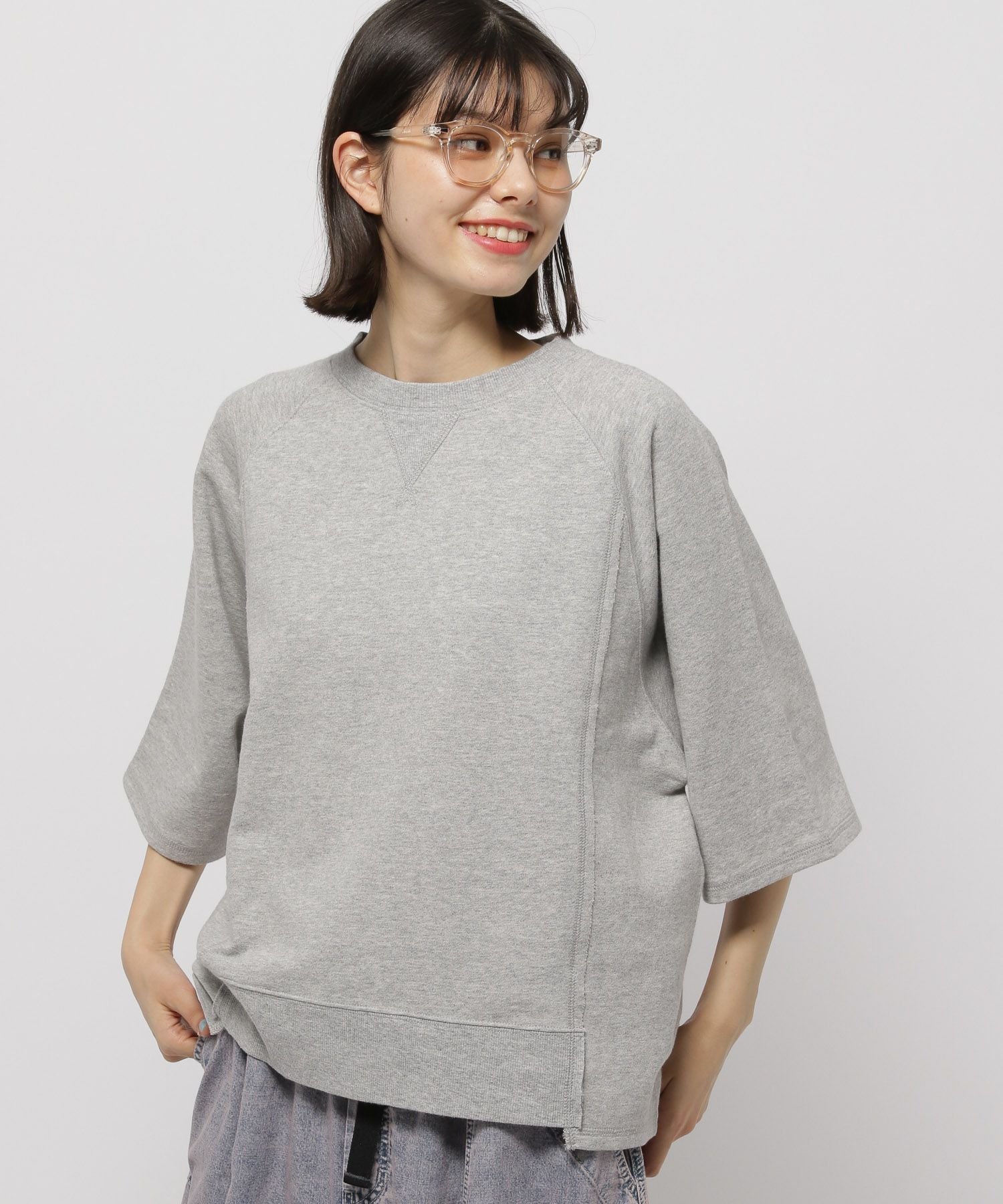 【ニコアンド/niko and】のミニ裏毛7分袖プルオーバー インテリア・キッズ・メンズ・レディースファッション・服の通販 founy(ファニー) 　ファッション　Fashion　レディースファッション　WOMEN　トップス・カットソー　Tops/Tshirt　プルオーバー　Pullover　おすすめ　Recommend　インナー　Inner　カットソー　Cut And Sew　シンプル　Simple　フレア　Flare　ワイド　Wide　エレガント 上品　Elegant　杢グレー15|ID: prp329100004418644 ipo3291000000031998228