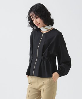 【ビーミングライフストアバイビームス/B:MING LIFE STORE by BEAMS】の【+20%ポイントバック!】ウエスト ギャザー ノーカラー ブルゾン(S~M) 25SS 春アウター 軽量 ライトアウター 人気、トレンドファッション・服の通販 founy(ファニー) ファッション Fashion レディースファッション WOMEN アウター Coat Outerwear ブルゾン Blouson/Jackets 2025年 2025 2025春夏・S/S Ss,Spring/Summer,2025 ギャザー Gather フィット Fit ブルゾン Blouson ペプラム Peplum エレガント 上品 Elegant 春 Spring 軽量 Lightweight |ID:prp329100004419444