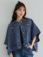 【コカ/COCA】のデニムポンチョジャケット 人気、トレンドファッション・服の通販 founy(ファニー) ファッション Fashion レディースファッション WOMEN アウター Coat Outerwear ジャケット Jackets ポンチョ Ponchos デニム Denim ポケット Pocket thumbnail Blue|ID: prp329100004419550 ipo3291000000030856815