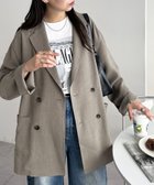 【ディスコート/Discoat】の【ユニセックス】テックリネンビッグシャツジャケット《WEB限定カラーあり》 グレージュ|ID: prp329100004419569 ipo3291000000031958663