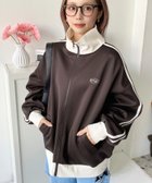 【その他のブランド/Other】のロゴ刺繍トラックジャケット ブラウン|ID: prp329100004419780 ipo3291000000032975548