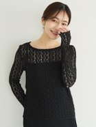 【コカ/COCA】のストレッチチュールレーストップス 人気、トレンドファッション・服の通販 founy(ファニー) ファッション Fashion レディースファッション WOMEN トップス・カットソー Tops/Tshirt ポケット Pocket レース Race thumbnail Black|ID: prp329100004421164 ipo3291000000030871133