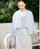【スローブ イエナ/SLOBE IENA】の《接触冷感/UV機能》FROSTYCOTTONクルーネックカーディガン サックスブルー|ID: prp329100004421475 ipo3291000000031897370