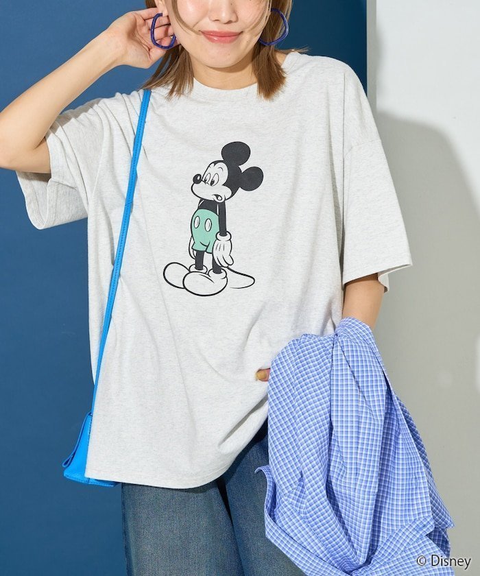 【フリークスストア/FREAK'S STORE】の限定展開/別注/Mickey Mouse/ミッキーマウス 25SS インテリア・キッズ・メンズ・レディースファッション・服の通販 founy(ファニー) 　ファッション　Fashion　レディースファッション　WOMEN　2025年　2025　2025春夏・S/S　Ss,Spring/Summer,2025　おすすめ　Recommend　スペシャル　Special　ビッグ　Big　フロント　Front　プリント　Print　別注　Special Order　夏　Summer　S/S・春夏　Ss・Spring/Summer　ライトグレー|ID: prp329100004421902 ipo3291000000031628279