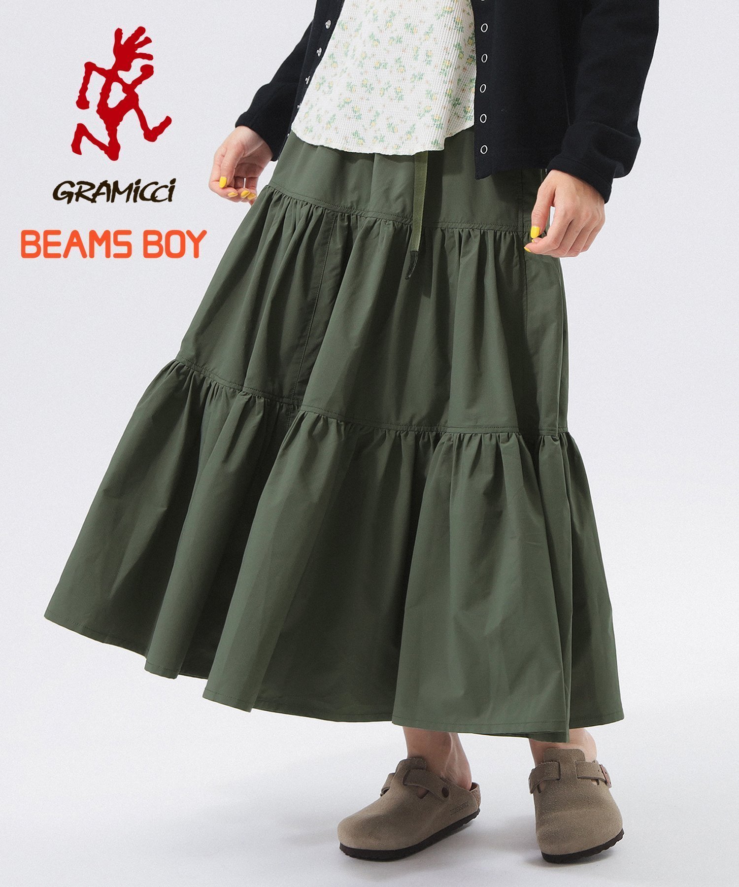 【ビームス ウイメン/BEAMS】の【別注】Gramicci / ティアード スカート 人気、トレンドファッション・服の通販 founy(ファニー) 　ファッション　Fashion　レディースファッション　WOMEN　スカート　Skirt　ティアードスカート　Tiered Skirts　おすすめ　Recommend　ウェーブ　Wave　スウェット　Sweat　ティアード　Tiered　ティアードスカート　Tiered Skirt　バランス　Balance　リップ　Lip　ロング　Long　別注　Special Order　 other-1|ID: prp329100004423122 ipo3291000000031029808