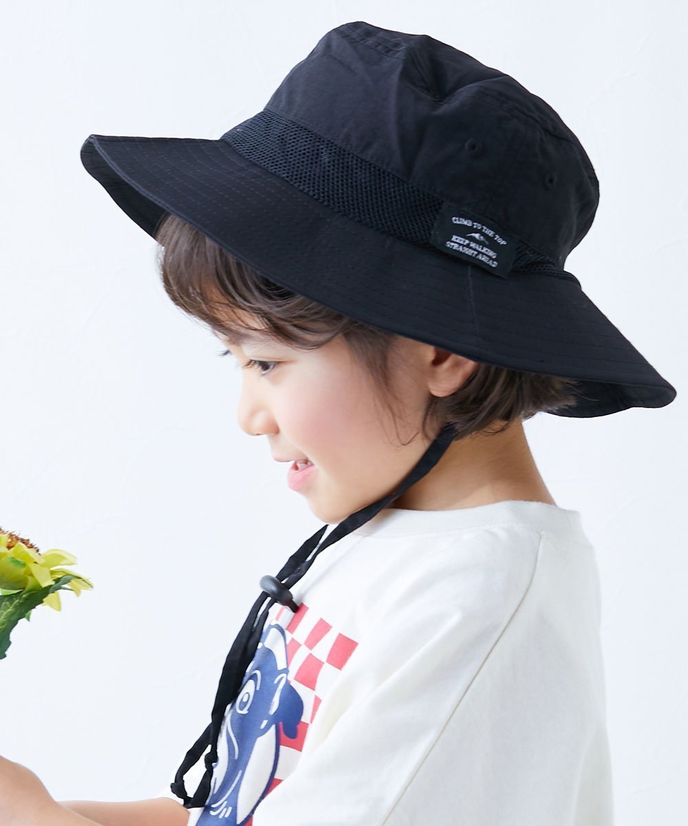 【デビロック/devirock / KIDS】のUVカット 親子で使える 日よけ付き 撥水 フェスハット 帽子 ハット 25SS インテリア・キッズ・メンズ・レディースファッション・服の通販 founy(ファニー) 　ファッション　Fashion　キッズファッション　KIDS　カラフル　Colorful　トレンド　Trend　帽子　Hat　メッシュ　Mesh　水着　Swimsuit　おすすめ　Recommend　夏　Summer　2025年　2025　2025春夏・S/S　Ss,Spring/Summer,2025　001-ブラック|ID: prp329100004423609 ipo3291000000031676741