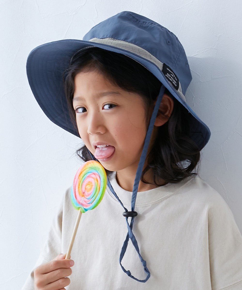 【デビロック/devirock / KIDS】のUVカット 親子で使える 日よけ付き 撥水 フェスハット 帽子 ハット 25SS インテリア・キッズ・メンズ・レディースファッション・服の通販 founy(ファニー) 　ファッション　Fashion　キッズファッション　KIDS　カラフル　Colorful　トレンド　Trend　帽子　Hat　メッシュ　Mesh　水着　Swimsuit　おすすめ　Recommend　夏　Summer　2025年　2025　2025春夏・S/S　Ss,Spring/Summer,2025　003-ブルーグレー|ID: prp329100004423609 ipo3291000000031676746