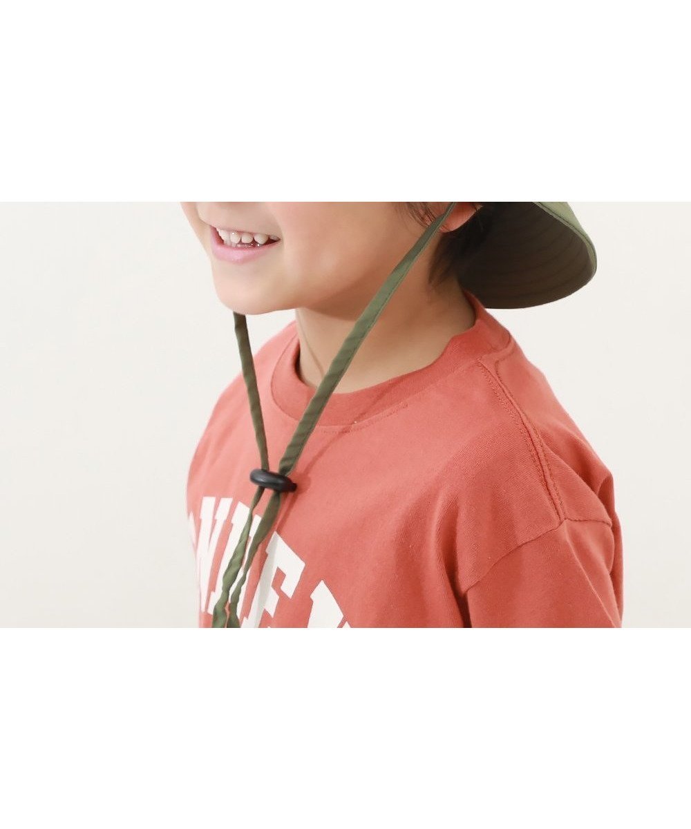 【デビロック/devirock / KIDS】のUVカット 親子で使える 日よけ付き 撥水 フェスハット 帽子 ハット 25SS インテリア・キッズ・メンズ・レディースファッション・服の通販 founy(ファニー) 　ファッション　Fashion　キッズファッション　KIDS　カラフル　Colorful　トレンド　Trend　帽子　Hat　メッシュ　Mesh　水着　Swimsuit　おすすめ　Recommend　夏　Summer　2025年　2025　2025春夏・S/S　Ss,Spring/Summer,2025　004-Dカーキ|ID: prp329100004423609 ipo3291000000031676748
