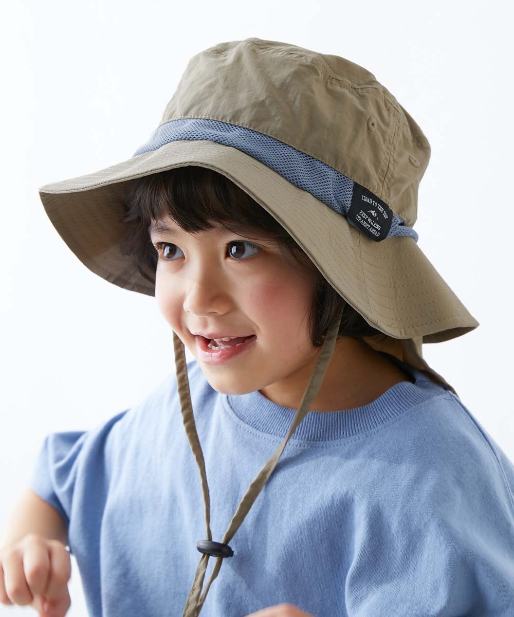 【デビロック/devirock / KIDS】のUVカット 親子で使える 日よけ付き 撥水 フェスハット 帽子 ハット 25SS インテリア・キッズ・メンズ・レディースファッション・服の通販 founy(ファニー) 　ファッション　Fashion　キッズファッション　KIDS　カラフル　Colorful　トレンド　Trend　帽子　Hat　メッシュ　Mesh　水着　Swimsuit　おすすめ　Recommend　夏　Summer　2025年　2025　2025春夏・S/S　Ss,Spring/Summer,2025　006-ベージュ|ID: prp329100004423609 ipo3291000000031676751