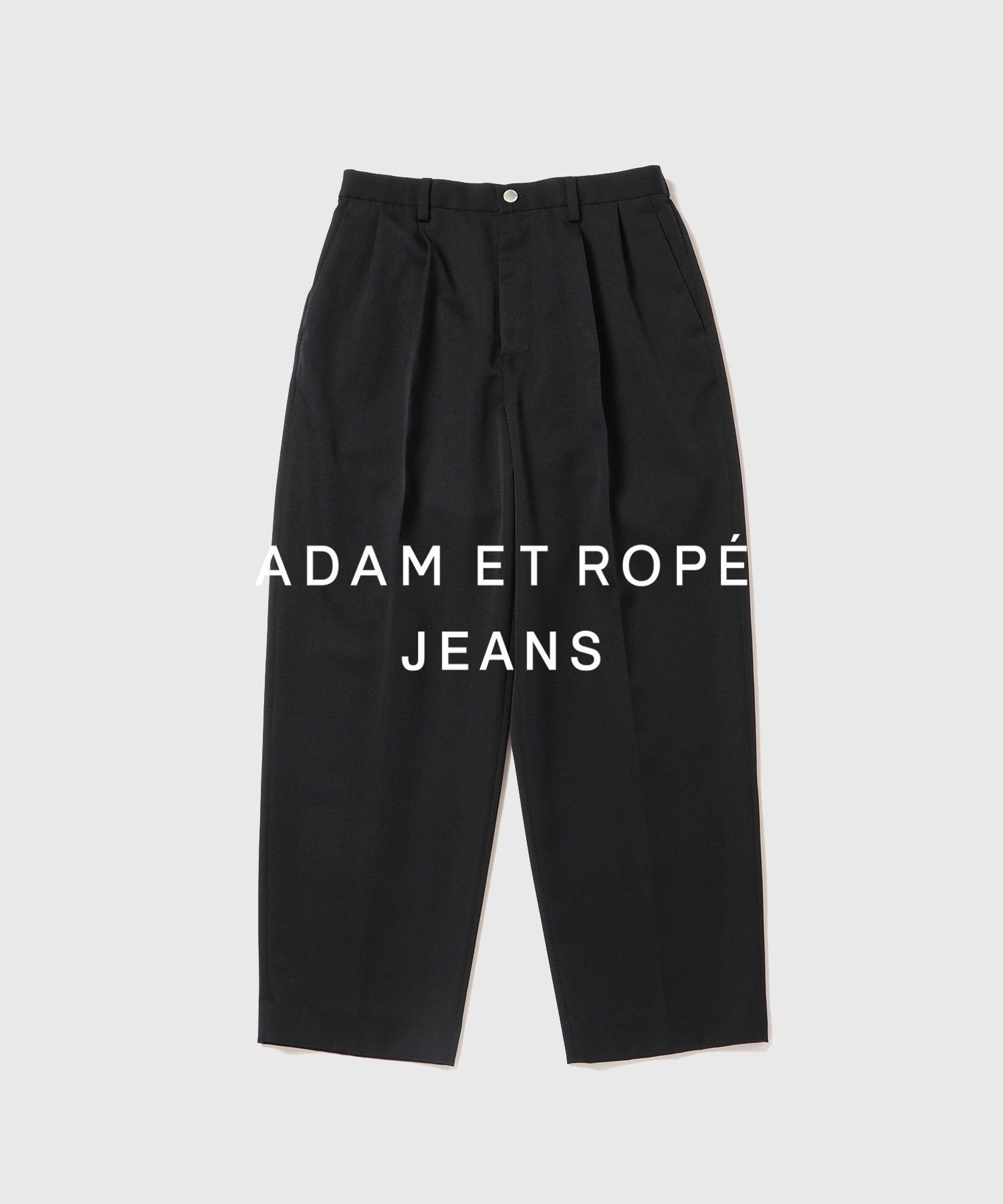 【アダムエロペ /ADAM ET ROPE' / MEN】のNIKKE ワイド イージー スラックスデニム / ADAM ET ROPE JEANS -GRID- 人気、トレンドファッション・服の通販 founy(ファニー) 　ファッション　Fashion　メンズファッション　MEN　スラックス　Slacks　デニム　Denim　ドレープ　Drape　ドローコード　Draw Cord　ミックス　Mix　リラックス　Relax　ワイド　Wide　エレガント 上品　Elegant　ビジネス 仕事 通勤　Business　 other-1|ID: prp329100004423815 ipo3291000000031958752