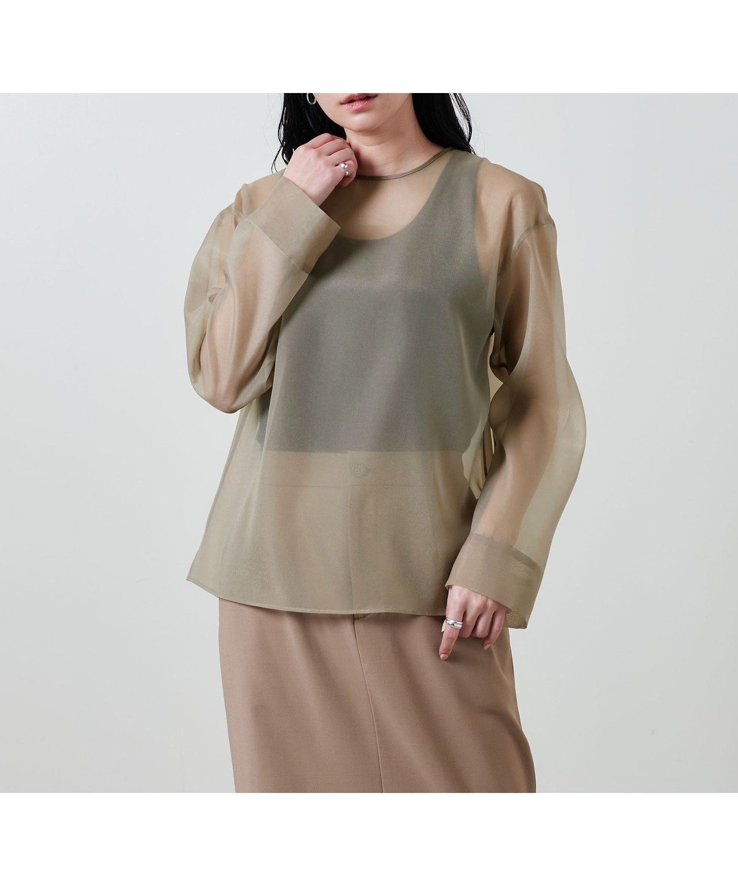 【ユナイテッドアローズ/UNITED ARROWS】のMARW UNITED ARROWS シアー オーガンジー ブラウス 人気、トレンドファッション・服の通販 founy(ファニー) 　ファッション　Fashion　レディースファッション　WOMEN　トップス・カットソー　Tops/Tshirt　シャツ/ブラウス　Shirts/Blouses　オケージョン　Occasion　オーガンジー　Organdy　カフス　Cuffs　シアー　Sheer　シンプル　Simple　人気　Popularity　ビジネス 仕事 通勤　Business　 other-1|ID: prp329100004424827 ipo3291000000031947816