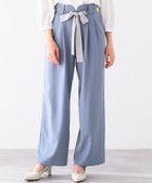 【ミッシュマッシュ/MISCH MASCH】の美脚シルエットが叶う チェーンリボンベルト付きワイドパンツ/MM517302 ブルー|ID: prp329100004425042 ipo3291000000031995614