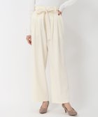 【ミッシュマッシュ/MISCH MASCH】の美脚シルエットが叶う チェーンリボンベルト付きワイドパンツ/MM517302 アイボリー|ID: prp329100004425042 ipo3291000000031995616