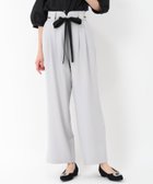 【ミッシュマッシュ/MISCH MASCH】の美脚シルエットが叶う チェーンリボンベルト付きワイドパンツ/MM517302 ライトグレー|ID: prp329100004425042 ipo3291000000031995617