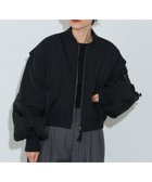 【ビームス ハート/BEAMS HEART】の袖ドロスト MA-1 ブルゾン 人気、トレンドファッション・服の通販 founy(ファニー) ファッション Fashion レディースファッション WOMEN アウター Coat Outerwear ブルゾン Blouson/Jackets MA-1 MA-1 コンパクト Compact 軽量 Lightweight スウェット Sweat ストレート Straight ドローコード Draw Cord バランス Balance フェミニン Feminine ブルゾン Blouson ベスト Vest thumbnail BLACK|ID: prp329100004425470 ipo3291000000031040516