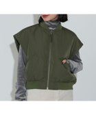 【ビームス ハート/BEAMS HEART】の袖ドロスト MA-1 ブルゾン 人気、トレンドファッション・服の通販 founy(ファニー) ファッション Fashion レディースファッション WOMEN アウター Coat Outerwear ブルゾン Blouson/Jackets MA-1 MA-1 コンパクト Compact 軽量 Lightweight スウェット Sweat ストレート Straight ドローコード Draw Cord バランス Balance フェミニン Feminine ブルゾン Blouson ベスト Vest thumbnail OLIVE|ID: prp329100004425470 ipo3291000000031040519