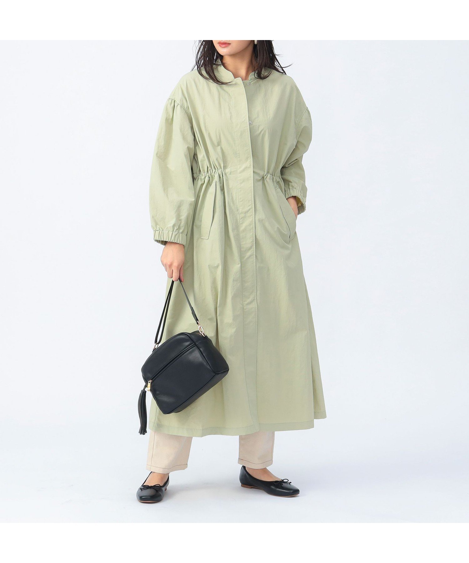 【ビームス ハート/BEAMS HEART】のドロスト ロング シャツコート 人気、トレンドファッション・服の通販 founy(ファニー) 　ファッション　Fashion　レディースファッション　WOMEN　アウター　Coat Outerwear　コート　Coats　インナー　Inner　ウェーブ　Wave　カットソー　Cut And Sew　シンプル　Simple　ストライプ　Stripe　ストレート　Straight　スポーティ　Sporty　スラックス　Slacks　ダウン　Down　デニム　Denim　トレンド　Trend　ドローコード　Draw Cord　ポケット　Pocket　ロング　Long　おすすめ　Recommend　 other-1|ID: prp329100004425518 ipo3291000000030956390