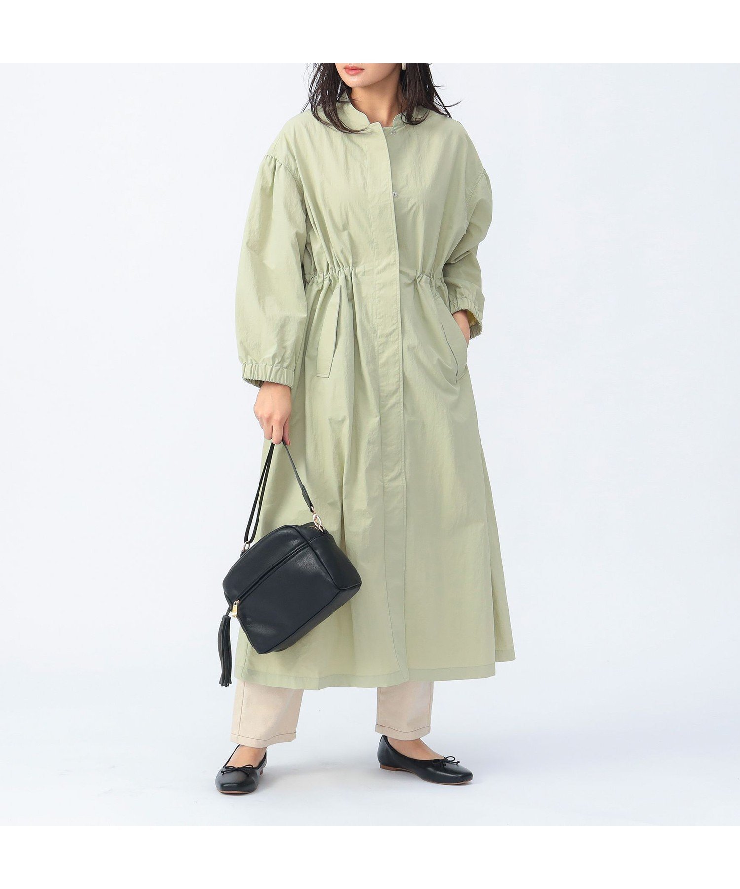 【ビームス ハート/BEAMS HEART】のドロスト ロング シャツコート 人気、トレンドファッション・服の通販 founy(ファニー) 　ファッション　Fashion　レディースファッション　WOMEN　アウター　Coat Outerwear　コート　Coats　インナー　Inner　ウェーブ　Wave　カットソー　Cut And Sew　シンプル　Simple　ストライプ　Stripe　ストレート　Straight　スポーティ　Sporty　スラックス　Slacks　ダウン　Down　デニム　Denim　トレンド　Trend　ドローコード　Draw Cord　ポケット　Pocket　ロング　Long　おすすめ　Recommend　 other-1|ID: prp329100004425518 ipo3291000000031737268