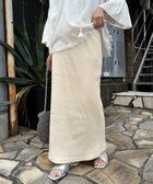 【チャオパニックティピー/CIAOPANIC TYPY】の【夏でも快適】-3キロ見えすっきりシルエットリブスカート アイボリー|ID: prp329100004426038 ipo3291000000032128240