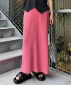 【チャオパニックティピー/CIAOPANIC TYPY】の【夏でも快適】-3キロ見えすっきりシルエットリブスカート サーモンピンク|ID: prp329100004426038 ipo3291000000032128250