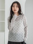 【コカ/COCA】のシースルードットトップス 人気、トレンドファッション・服の通販 founy(ファニー) ファッション Fashion レディースファッション WOMEN トップス・カットソー Tops/Tshirt ポケット Pocket thumbnail Gray|ID: prp329100004426295 ipo3291000000030907240