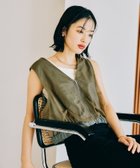 【レプシィム ローリーズファーム/LEPSIM LOWRYS FARM】のチュールドッキングベスト 人気、トレンドファッション・服の通販 founy(ファニー) ファッション Fashion レディースファッション WOMEN アウター Coat Outerwear トップス・カットソー Tops/Tshirt ベスト/ジレ Gilets/Vests インナー Inner ショート Short チュール Tulle ドッキング Docking ベスト Vest ミリタリー Military thumbnail カーキ75|ID: prp329100004426673 ipo3291000000032434352
