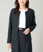 【アー ヴェー ヴェー/a.v.v】の【洗える/ストレッチ/UVカット】麻調ストレッチキーネックジャケット 人気、トレンドファッション・服の通販 founy(ファニー) ファッション Fashion レディースファッション WOMEN アウター Coat Outerwear ジャケット Jackets 春 Spring 洗える Washable クロップド Cropped シンプル Simple ジャケット Jacket ストレッチ Stretch ストレート Straight スリット Slit セットアップ Set Up パターン Pattern フォーマル Formal ベーシック Basic ポケット Pocket 楽ちん Easy ワイド Wide S/S・春夏 Ss・Spring/Summer 再入荷 Restock/Back In Stock/Re Arrival 夏 Summer ビジネス 仕事 通勤 Business thumbnail ネイビー|ID: prp329100004427072 ipo3291000000031684193