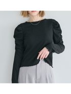 【コカ/COCA】のクレープシャーリングパフスリーブトップス Black|ID: prp329100004427549 ipo3291000000031103340