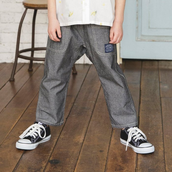 【ブランシェス/branshes / KIDS】の【爽やかシャンブレー】クロップドパンツ インテリア・キッズ・メンズ・レディースファッション・服の通販 founy(ファニー) https://founy.com/ ファッション Fashion キッズファッション KIDS ボトムス Bottoms/Kids おすすめ Recommend シャンブレー Chambray ストライプ Stripe ベーシック Basic ポケット Pocket 夏 Summer 春 Spring 無地 Plain Color |ID: prp329100004428182 ipo3291000000031954682