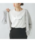 【グローバルワーク/GLOBAL WORK】の吉高由里子さん着用/リッチクリーンプリントT半袖/147640 オフ箔スクエア02|ID:prp329100004428347
