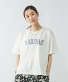 【グローバルワーク/GLOBAL WORK】の吉高由里子さん着用/リッチクリーンプリントT半袖/147640 オフフチ刺繍06|ID:prp329100004428347