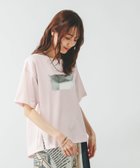 【グローバルワーク/GLOBAL WORK】の吉高由里子さん着用/リッチクリーンプリントT半袖/147640 ペールピンク箔スクエア22|ID:prp329100004428347