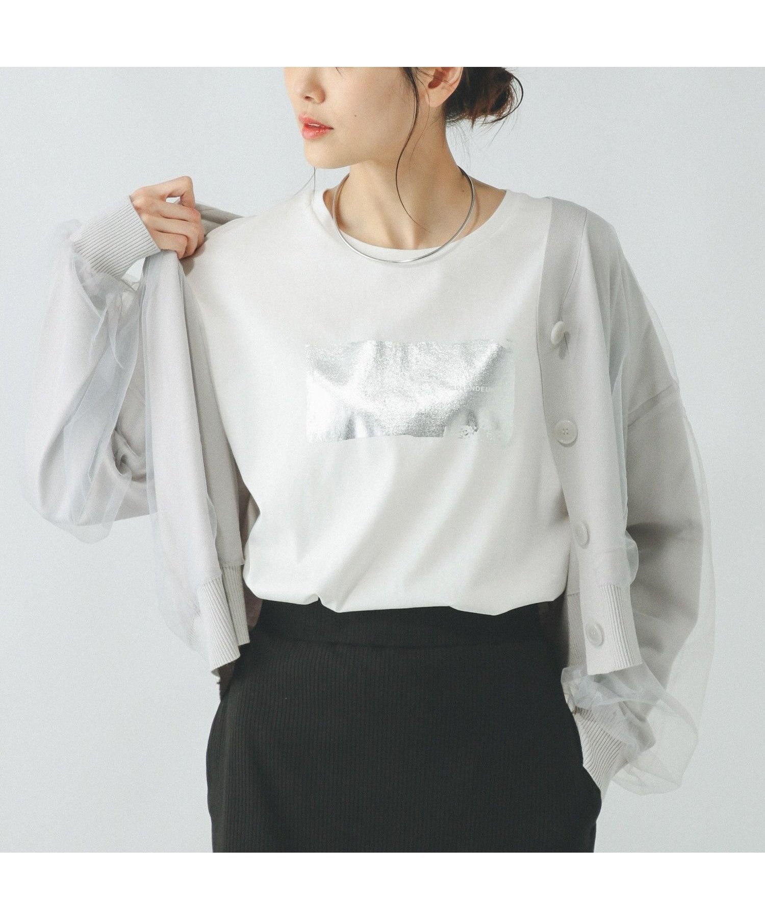 【グローバルワーク/GLOBAL WORK】のリッチクリーンプリントT半袖/147640 インテリア・キッズ・メンズ・レディースファッション・服の通販 founy(ファニー) ファッション Fashion レディースファッション Fashion for Women トップス・カットソー Cut & Sew Tops おすすめ Recommended / Our Picks シルク Silk, 100% Silk シルケット Silket, Silky Cotton スタイリッシュ Stylish, Fashionable トレンド Trend, Trending Now プリント Print, Printed Pattern 人気 Popular, Best Seller 半袖 Short Sleeve, Half Sleeve 抗菌 Antibacterial, Bacteria-Resistant オフ箔スクエア02|ID: prp329100004428347 ipo3291000000034562146