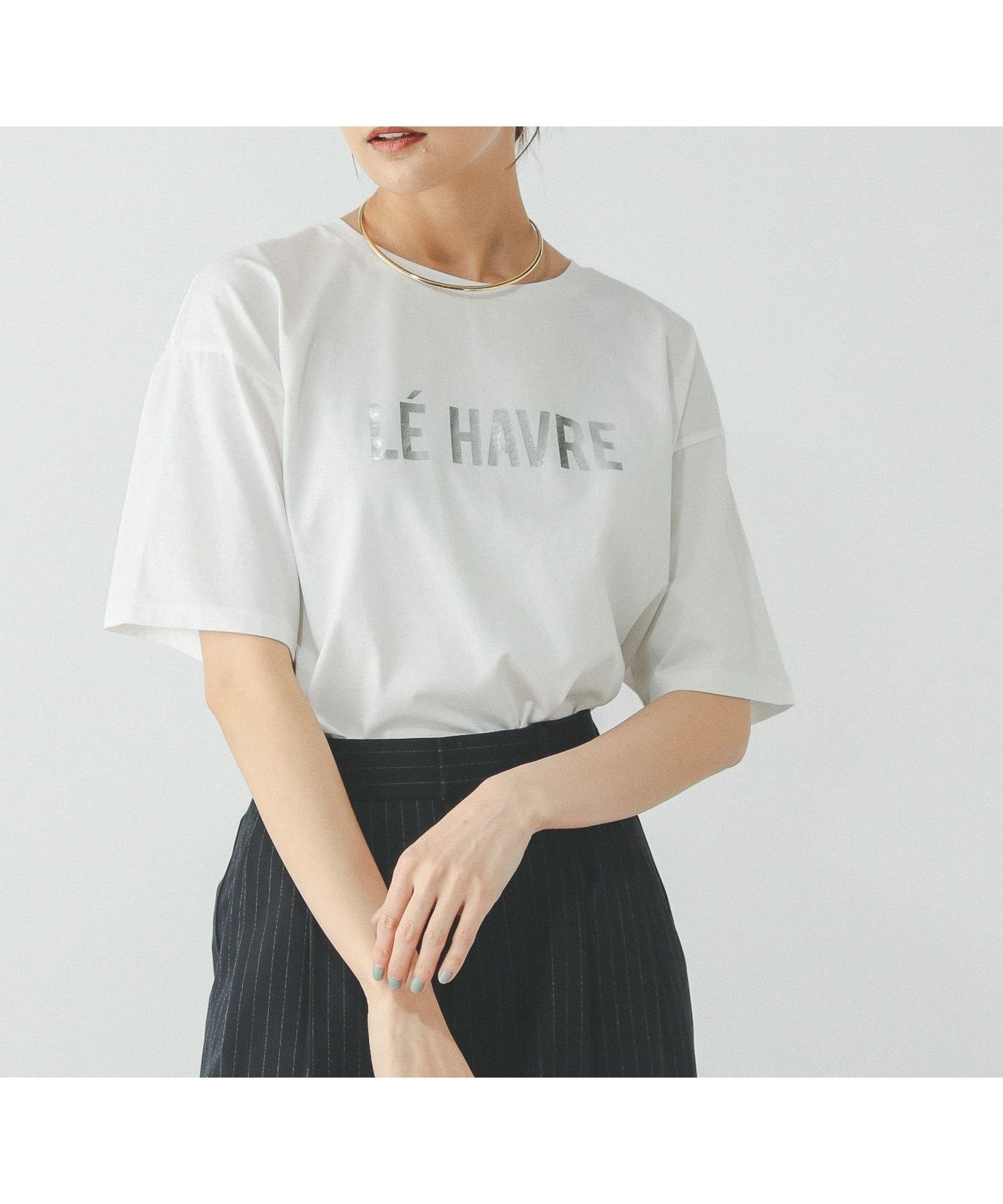 【グローバルワーク/GLOBAL WORK】のリッチクリーンプリントT半袖/147640 インテリア・キッズ・メンズ・レディースファッション・服の通販 founy(ファニー) ファッション Fashion レディースファッション Fashion for Women トップス・カットソー Cut & Sew Tops おすすめ Recommended / Our Picks シルク Silk, 100% Silk シルケット Silket, Silky Cotton スタイリッシュ Stylish, Fashionable トレンド Trend, Trending Now プリント Print, Printed Pattern 人気 Popular, Best Seller 半袖 Short Sleeve, Half Sleeve 抗菌 Antibacterial, Bacteria-Resistant オフ箔ロゴ03|ID: prp329100004428347 ipo3291000000034562147