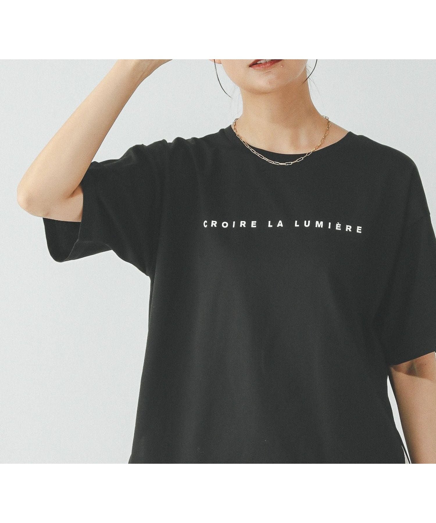 【グローバルワーク/GLOBAL WORK】のリッチクリーンプリントT半袖/147640 インテリア・キッズ・メンズ・レディースファッション・服の通販 founy(ファニー) ファッション Fashion レディースファッション Fashion for Women トップス・カットソー Cut & Sew Tops おすすめ Recommended / Our Picks シルク Silk, 100% Silk シルケット Silket, Silky Cotton スタイリッシュ Stylish, Fashionable トレンド Trend, Trending Now プリント Print, Printed Pattern 人気 Popular, Best Seller 半袖 Short Sleeve, Half Sleeve 抗菌 Antibacterial, Bacteria-Resistant ブラックロゴ10|ID: prp329100004428347 ipo3291000000034562157