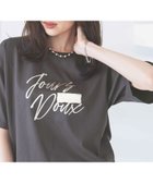 【グローバルワーク/GLOBAL WORK】のリッチクリーンプリントT半袖/147640 スミクロ箔ロゴ17|ID:prp329100004428347