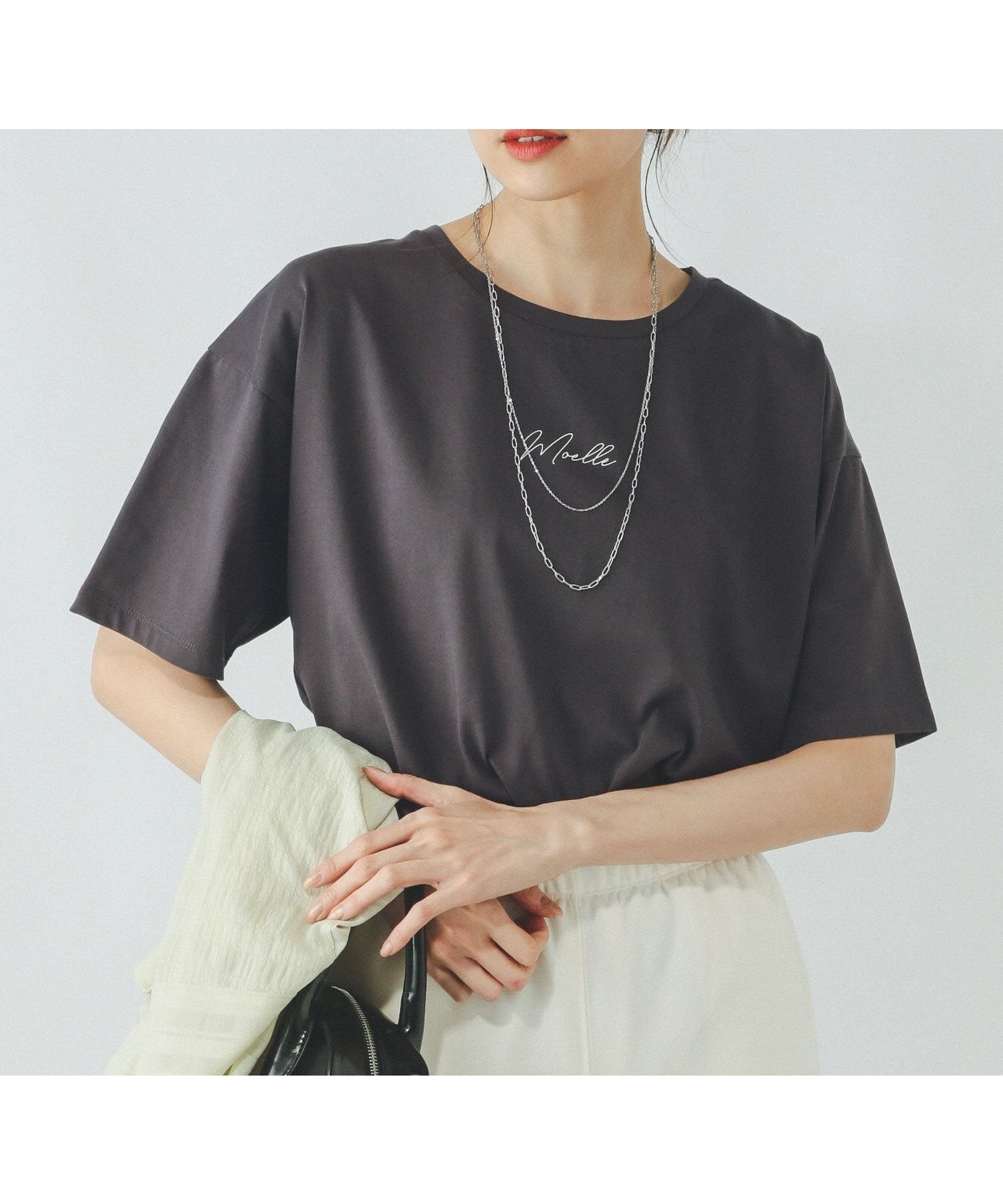 【グローバルワーク/GLOBAL WORK】のリッチクリーンプリントT半袖/147640 インテリア・キッズ・メンズ・レディースファッション・服の通販 founy(ファニー) ファッション Fashion レディースファッション Fashion for Women トップス・カットソー Cut & Sew Tops おすすめ Recommended / Our Picks シルク Silk, 100% Silk シルケット Silket, Silky Cotton スタイリッシュ Stylish, Fashionable トレンド Trend, Trending Now プリント Print, Printed Pattern 人気 Popular, Best Seller 半袖 Short Sleeve, Half Sleeve 抗菌 Antibacterial, Bacteria-Resistant スミクロ筆記体ロゴ18|ID: prp329100004428347 ipo3291000000034562160