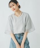 【グローバルワーク/GLOBAL WORK】のシフォンドッキング7分袖/325954 ライトグレー12|ID: prp329100004428412 ipo3291000000031905270