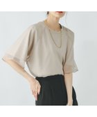 【グローバルワーク/GLOBAL WORK】のシフォンドッキング7分袖/325954 グレージュ51|ID: prp329100004428412 ipo3291000000031905272