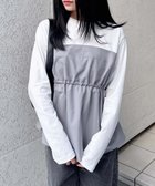 【イング/INGNI】のINGNI/ビスチェドッキングTOPs 人気、トレンドファッション・服の通販 founy(ファニー) ファッション Fashion レディースファッション WOMEN トップス・カットソー Tops/Tshirt ビスチェ Bustier おすすめ Recommend カットソー Cut And Sew シンプル Simple スマホ Smartphone デニム Denim ビスチェ Bustier thumbnail グレー/オフホワイト|ID: prp329100004429595 ipo3291000000030934760