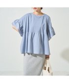 【フリークスストア/FREAK'S STORE】のピグメント加工 ドッキング フリル トップス【限定展開】 25SS ブルー|ID:prp329100004429887