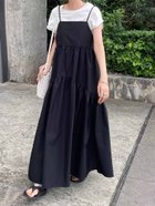 【ディスコート/Discoat】の《新色追加》【WEB限定】ラウンドティアードキャミワンピース ブラック|ID: prp329100004430550 ipo3291000000031842763