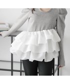 【ラジュール/Lajour】のバルーンフリルドッキングトップス 人気、トレンドファッション・服の通販 founy(ファニー) ファッション Fashion レディースファッション Fashion for Women トップス・カットソー Cut & Sew Tops なめらか Smooth, Silky Texture アシンメトリー Asymmetrical Style オケージョン Occasion Wear オーガンジー Organza Fabric ショルダー Shoulder, Shoulder Strap デコルテ Décolleté, Neckline ドッキング Docking, Mixed Material バルーン Balloon, Balloon Silhouette フェミニン Feminine, Girly フリル Frill, Ruffle エレガント 上品 Elegant thumbnail グレー|ID: prp329100004430921 ipo3291000000033553558
