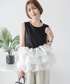【ラジュール/Lajour】のバルーンフリルドッキングトップス 人気、トレンドファッション・服の通販 founy(ファニー) ファッション Fashion レディースファッション Fashion for Women トップス・カットソー Cut & Sew Tops なめらか Smooth, Silky Texture アシンメトリー Asymmetrical Style オケージョン Occasion Wear オーガンジー Organza Fabric ショルダー Shoulder, Shoulder Strap デコルテ Décolleté, Neckline ドッキング Docking, Mixed Material バルーン Balloon, Balloon Silhouette フェミニン Feminine, Girly フリル Frill, Ruffle エレガント 上品 Elegant thumbnail タンクトップブラック|ID: prp329100004430921 ipo3291000000033553564