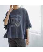 【ニコアンド/niko and】のフリルアソートキャットTシャツ ネイビー88|ID: prp329100004431320 ipo3291000000031847668